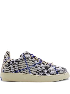 Burberry Box checked sneakers - Neutrals