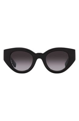 burberry Briar 47mm Gradient Small Phantos Sunglasses in Black