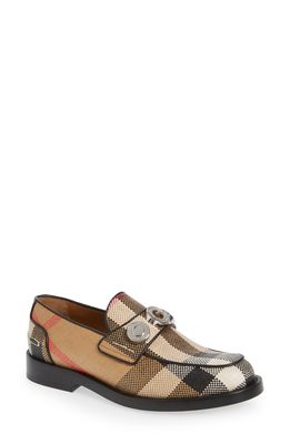 Burberry Broadbrook Check Penny Loafer in Archive Beige Chk