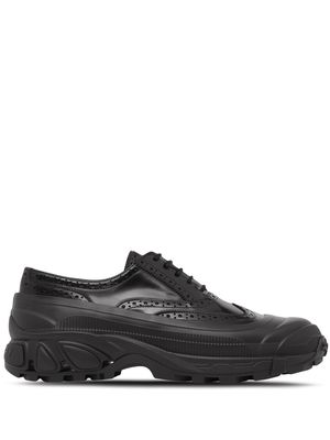 Burberry brogue-detail leather sneakers - Black