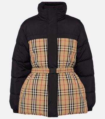 Burberry Burberry Check reversible down jacket