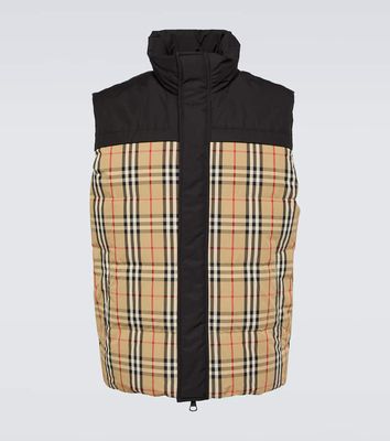 Burberry Burberry Check reversible down vest