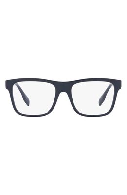 burberry Carter 55mm Square Optical Glasses in Blue