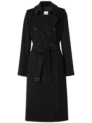 Burberry cashmere Kensington trench coat - Black