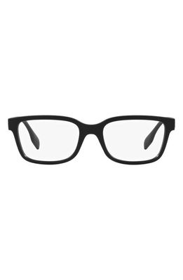 burberry Charlie 57mm Square Optical Glasses in Matte Black