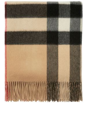 Burberry Check cashmere blanket - Neutrals