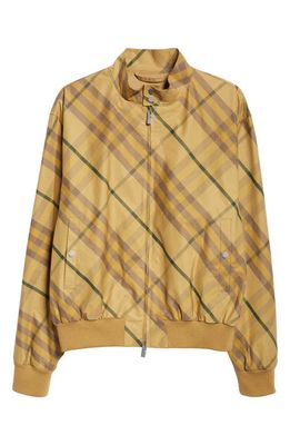 burberry Check Cotton Track Jacket in Cedar Ip Check