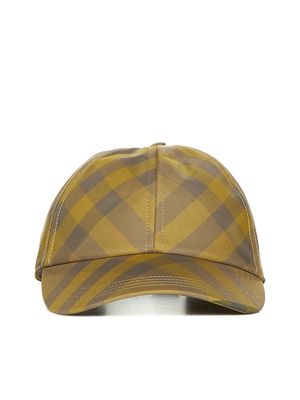 Burberry Check Motif Dark Grey Baseball Cap