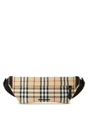 Burberry check-pattern belt bag - Neutrals