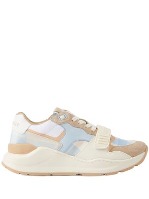 Burberry check-pattern lace-up sneakers - Neutrals