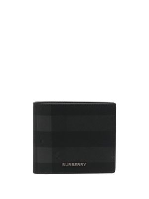 Burberry check-pattern wallet - Black