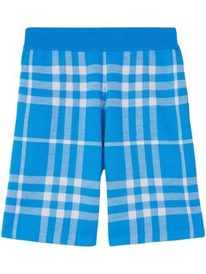Burberry check-print Bermuda shorts - Blue