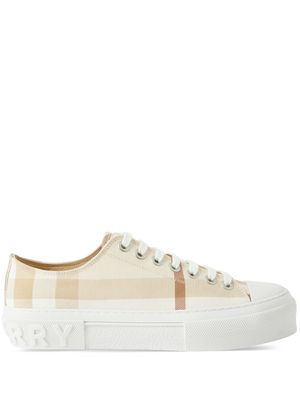 Burberry check-print low-top sneakers - Neutrals