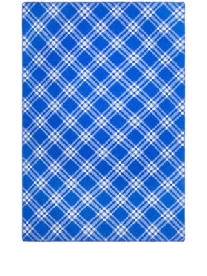 Burberry check-print wool blanket - Blue