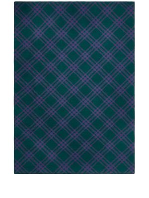 Burberry check-print wool blanket - Green