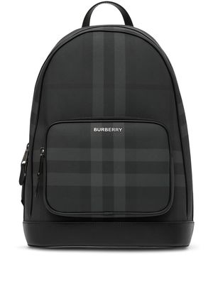 Burberry check small backpack - Grey