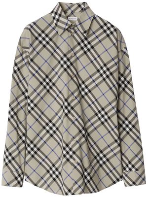 Burberry checked cotton shirt - Neutrals