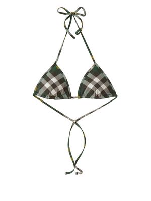 Burberry Checked Halterneck Bikini Top