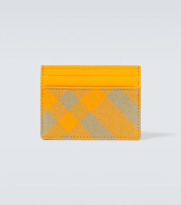 Burberry Checked leather card holder