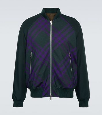 Burberry Checked reversible bomber jacket
