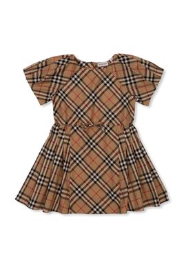 Burberry Checked Short-sleeved Dress