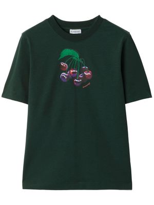 Burberry Cherry cotton T-shirt - Green