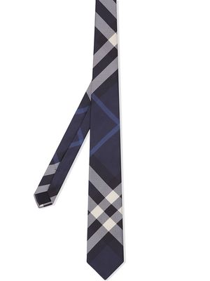 Burberry classic cut check tie - Blue