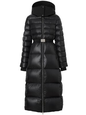 Burberry contrast-hood puffer coat - Black