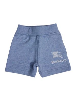 Burberry Cotton Fleece Bermuda Shorts With Elasticated Waist And Welt Pockets With Logo On The Front