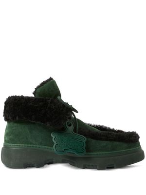 Burberry Creeper shearling boots - Green