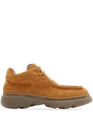 Burberry Creeper suede lace-up shoes - Brown