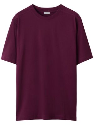 Burberry crew-neck cotton T-shirt - Purple