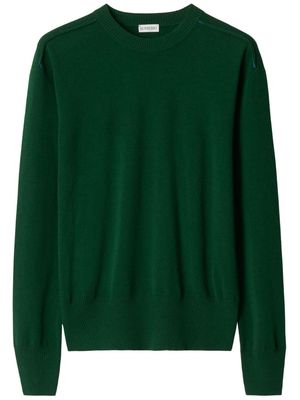 Burberry crew-neck wool jumper - Green