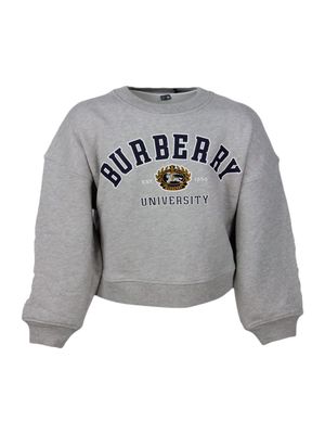 Burberry Crewneck Sweatshirt In Cotton Jersey With Logo Print And University Writing On The Front