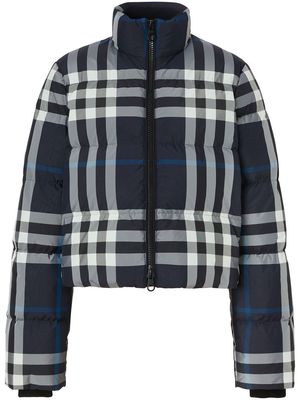 Burberry cropped puffer jacket - Blue