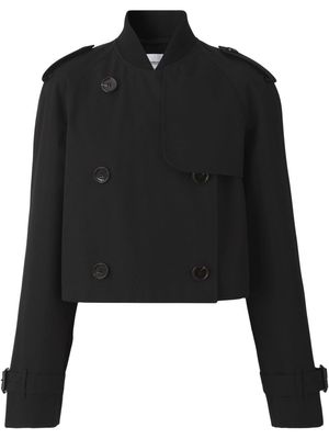 Burberry cropped trench coat - Black