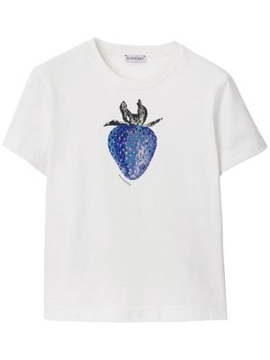 Burberry crystal-embellished cotton T-shirt - White