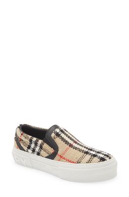 burberry Curt Check Slip-On Sneaker in Archive Beige Chk