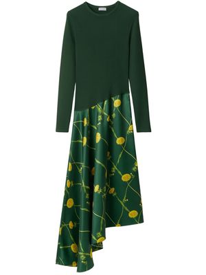 Burberry Dandelion asymmetric-skirt dress - Green