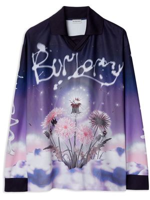 Burberry Dandelion graphic-print T-shirt - Purple