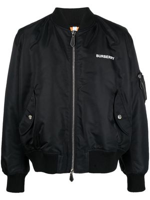 Burberry deer-print bomber jacket - Black