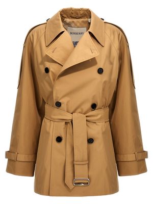 Burberry Double-breasted Short Trench Coat