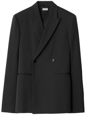 Burberry double-breasted wool blazer - Black