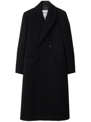 Burberry double-breasted wool coat - Black