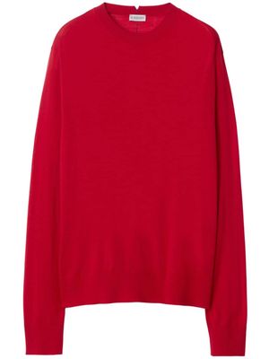 Burberry drop-shoulder wool jumper - Red