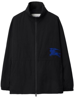 Burberry EDK-appliqué hooded jacket - Black