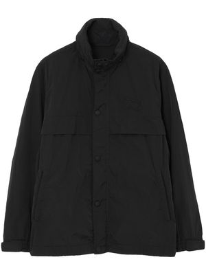 Burberry EDK logo button-up jacket - Black
