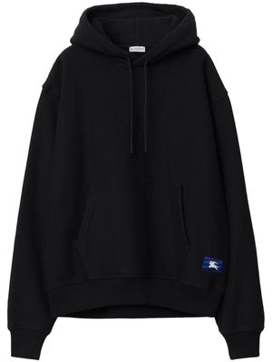 Burberry EKD-appliqué cotton hoodie - Black