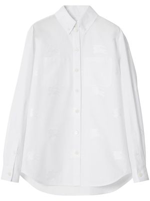 Burberry EKD cotton-blend coupé shirt - White