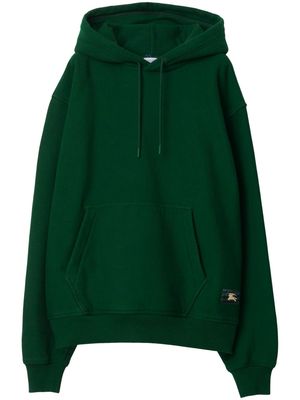 Burberry EKD drawstring cotton hoodie - Green